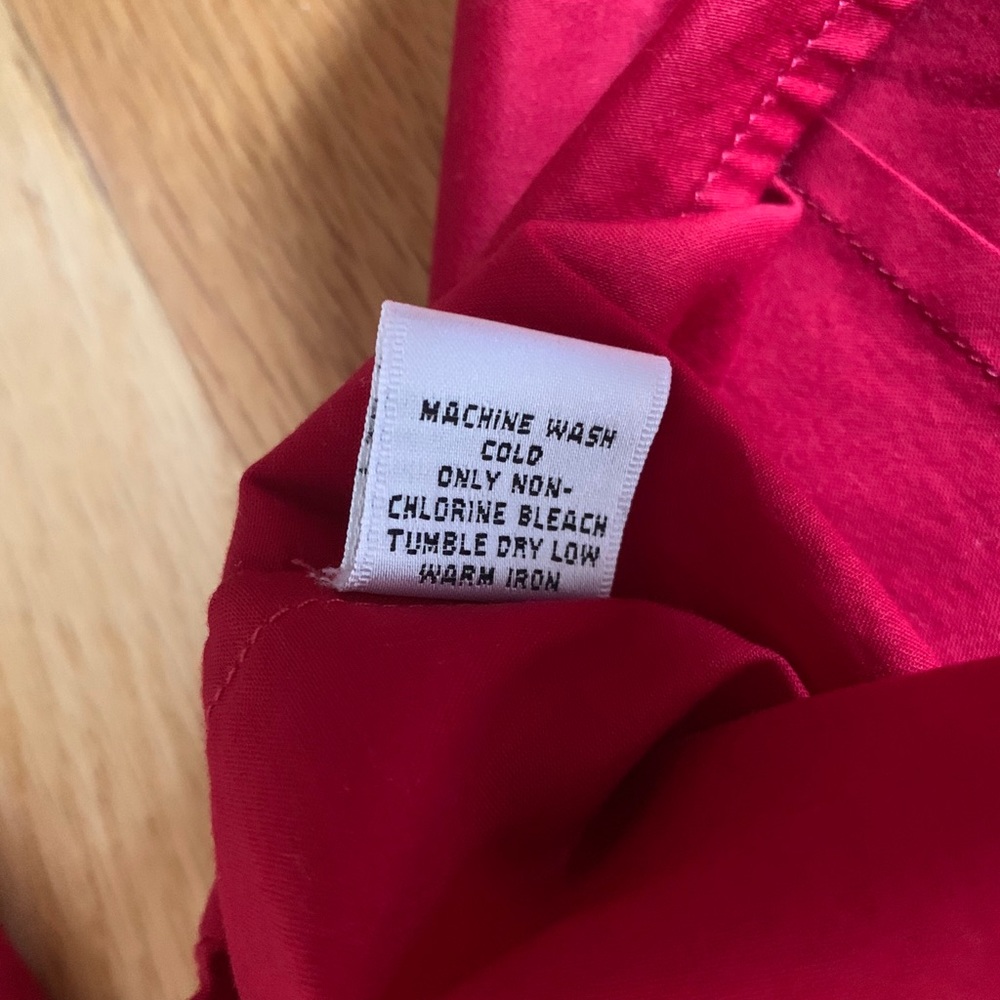 Bright Red Button-Down - image 4